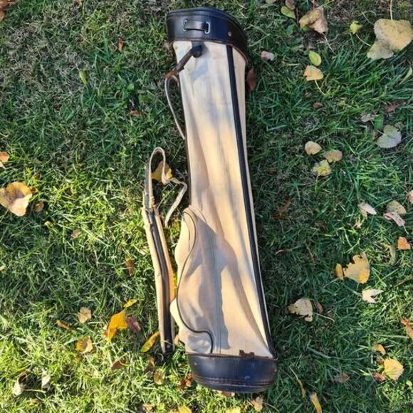 Vintage Clark Canvas Sunday Carry Bag w/ Strap - Picture 9 of 10